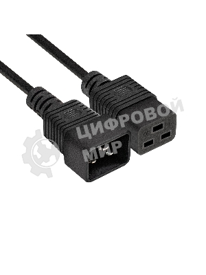 Кабель питания (UPS) ExeGate Special EC20-3S (IEC 320 C19->C20, 3*1.5мм2, CCA, черный, 3м)