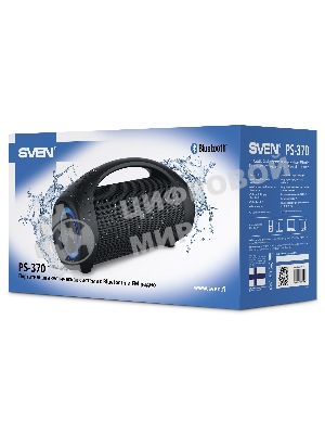 Акустическая система SVEN 370 2.0 черные (2x2W, USB, RGb подсветка)
