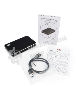 Внешний корпус для HDD AgeStar 3UB2A18 SATA алюминий черный 2.5