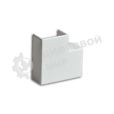 Угол плоский (поворот на 90град.) 16х16 бел. Рувинил ПВР-16х16