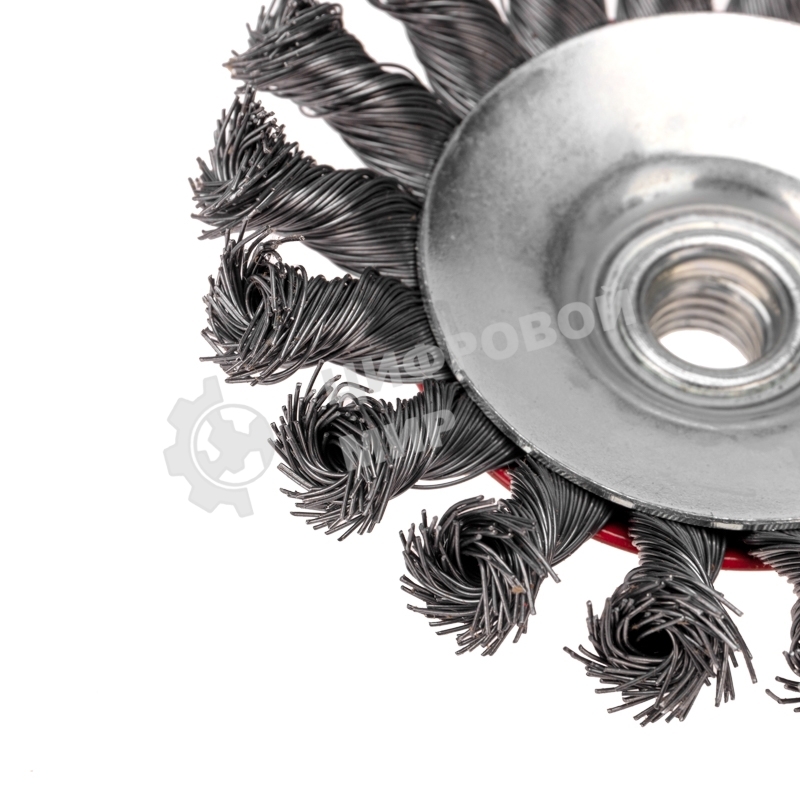 Щетка коническая для УШМ Kranz плетеные пучки стальной проволоки 115 М14