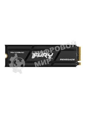 Накопитель SSD Kingston Fury Renegade, 4Tb, PCIe 4.0 x4, M.2 2280, NVMe, R/W 7300/7000, с радиатором