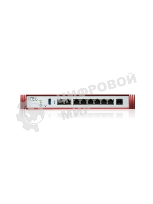 Межсетевой экран Zyxel USG FLEX 200HP, Rack, 1xRJ-45: 1/2.5G (LAN/WAN), 1xRJ-45: 1/2.5G PoE+ (LAN/WAN), 6xRJ-45: 1G (LAN/WAN), 1xUSB3.0 **