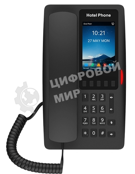 Гостиничный IP-телефон Fanvil H6W WIFI Hotel Phone HD voice 2 SIP Lines 5 Prograммable Keys 1 USB port for charging 3.5