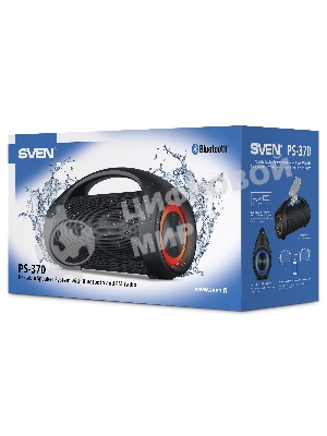 Акустическая система SVEN 370 2.0 черные (2x2W, USB, RGb подсветка)