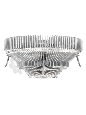 Кулер для процессора ExeGate EE90 серебристый, 90 мм, алюминий, 2200 об/мин, 22 дБ, 3 pin, 75 Вт, 45 мм