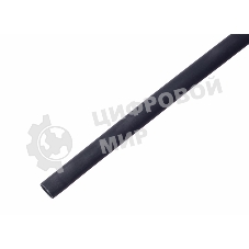 Трубка термоусадочная Rexant 18.0/6.0 1м с клеев. подсл. черный