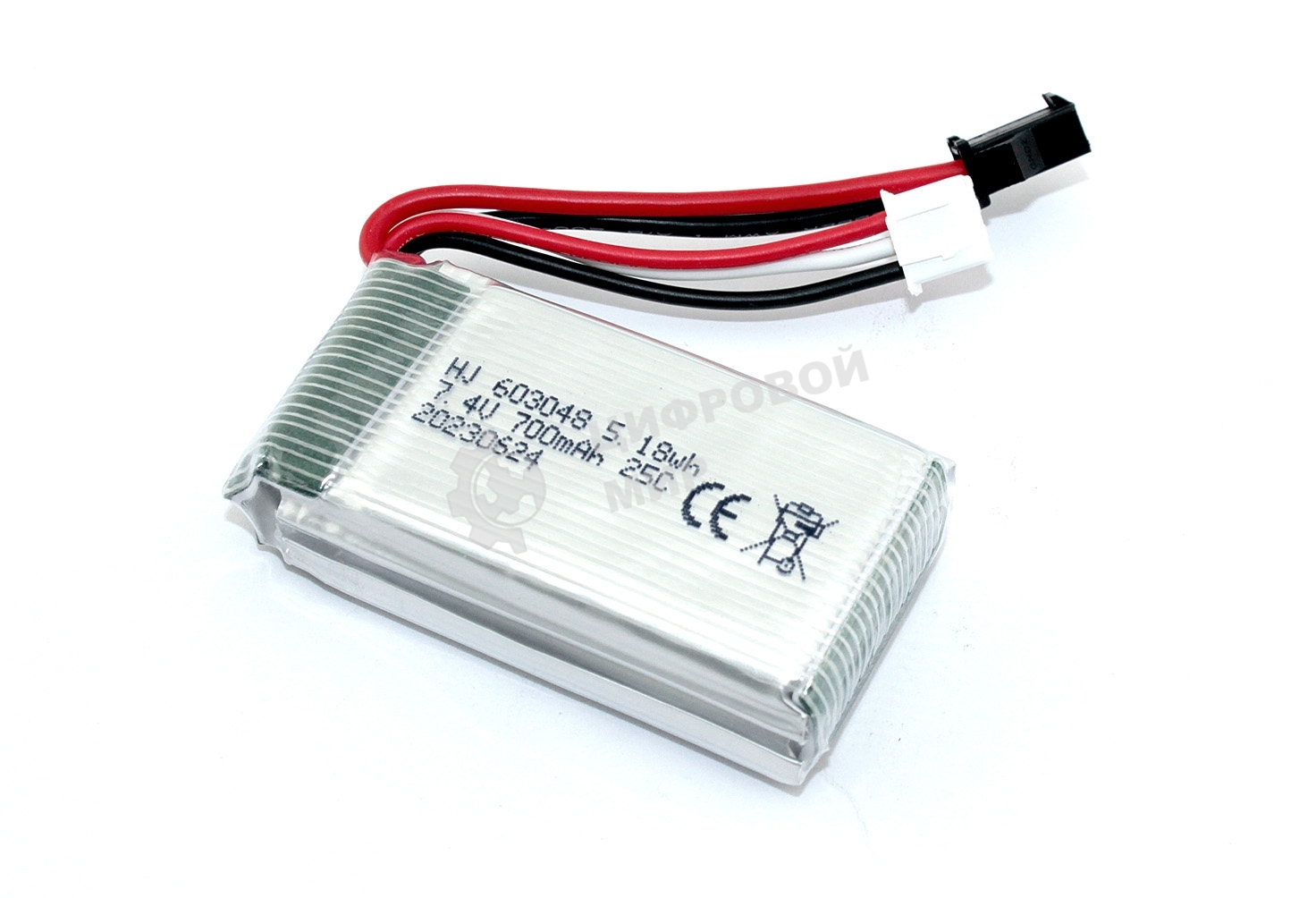 Портативный аккумулятор Li-Pol 7.4V 603048 700mAh SM