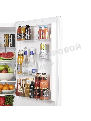 Холодильник Maunfeld MFF185NFW10 белый двухкамерный инвертор 240/100л морозилка снизу, No Frost