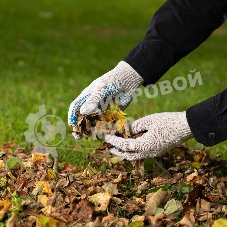 Перчатки трикотажные, с ПВХ точкой, 5 пар в упаковке, 7 класс Россия