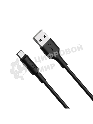 Кабель USB 2.0 hoco X25, AM/microBM, черный, 1м