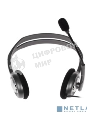Гарнитура Logitech H111 чёрный, проводная, 3.5 мм