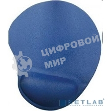 Коврик для мыши Buro гелевый, голубой, 230х205х25