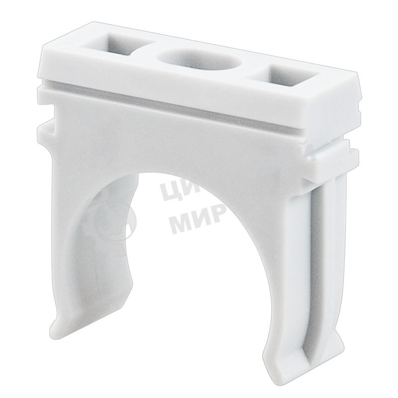 Крепеж-клипса для труб Rexant, Ø32 мм, серая, 100 шт./уп.