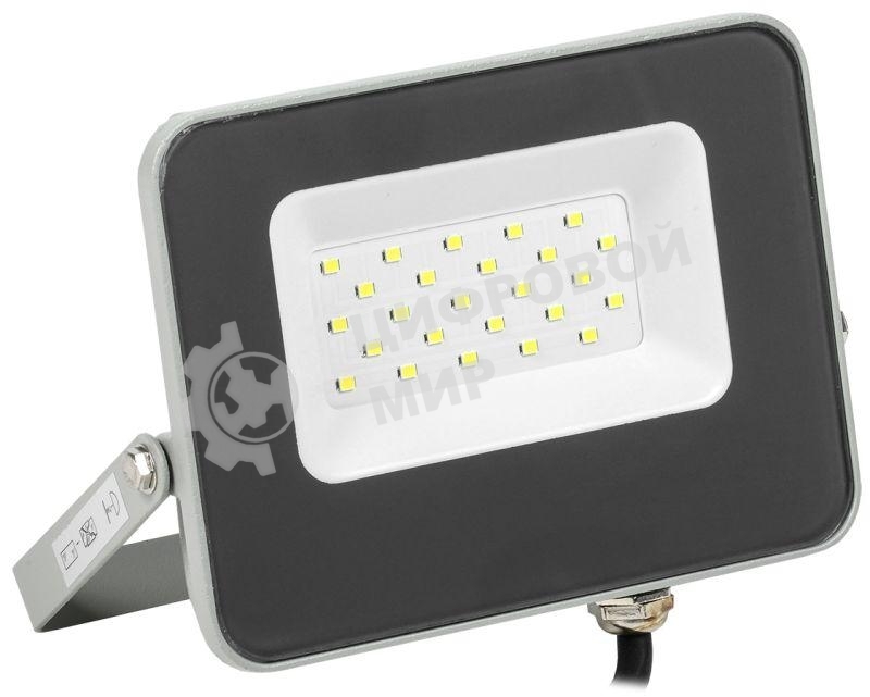 Прожектор IEK LPDO701-20-K03 СДО 07-20 светодиодный серый IP65 6500 K IEK