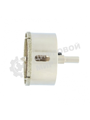 Сверло по керамической плитке и стеклу Сибртех, 55 х 55 мм, 6 гр.хв-к, с центр. сверлом