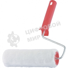 Валик Сибртех Искусственный мех, в сборе, 250 мм, D 48 мм, D ручки 6 мм, крепление шплинтом