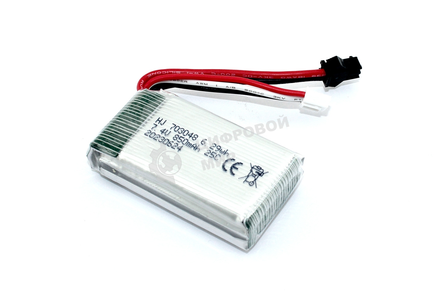 Портативный аккумулятор Li-Pol 7.4v 703048 850mah SM