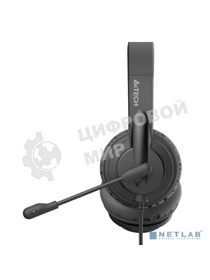 Гарнитура A4Tech HU-10 чёрный, проводная