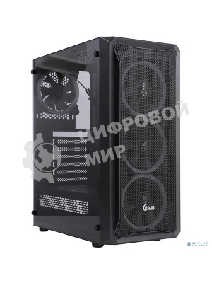 Корпус PowerCase Mistral Z4 Mesh LED, Midi-Tower, чёрный, 4 x 120 мм
