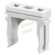 Крепеж-клипса для труб Rexant, Ø32 мм, серая, 100 шт./уп.