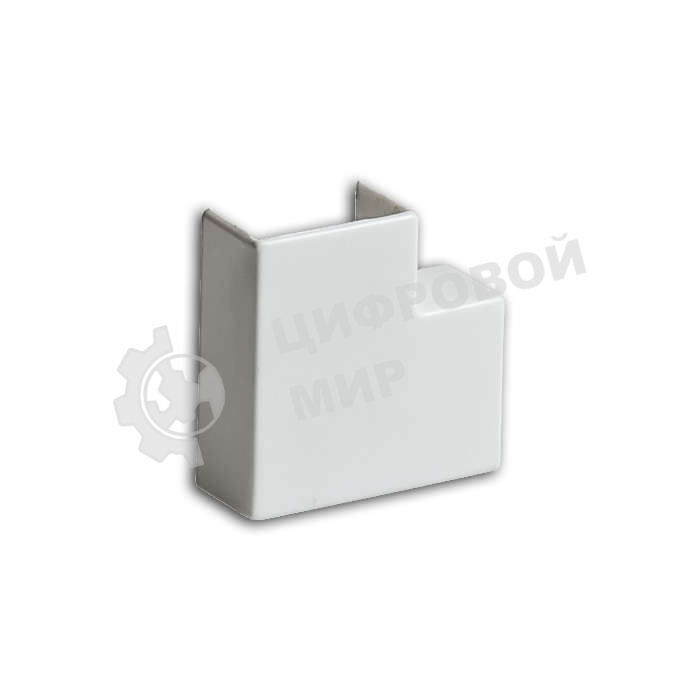 Угол плоский (поворот на 90град.) 15х10 бел. Рувинил ПВР-15х10