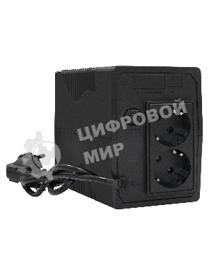 Источник бесперебойного питания ExeGate Power Smart ULB-1000.LCD.AVR.2SH 1000VA/550W, LCD, AVR, 2*Schuko, черный