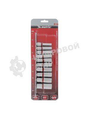 Набор удлиненных торцевых головок Matrix 3/8