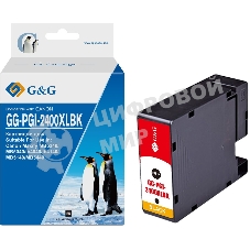 Картридж струйный G&G GG-PGI-2400XLBK (PGI-2400XL BK) черный (74.6 мл) для Canon Maxify iB4040/iB4140/МВ5040/MB5140/МВ5340/MB5440