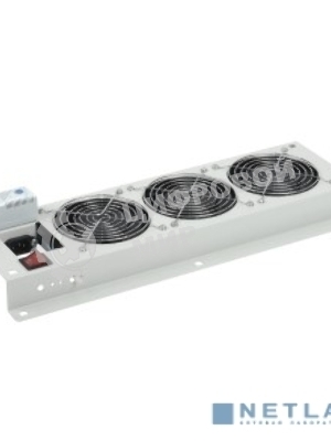 Вентиляторная панель с выключателем и термостатом 2 модуля