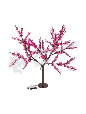 Светодиодное дерево Neon-night Сакура, высота 1,5м, диаметр кроны 1,8м, розовые светодиоды, IP65, понижающий трансформатор в комплекте