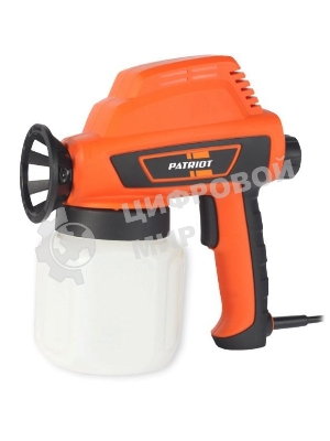 Краскопульт электрический PATRIOT SG110гибкая насадка, 110 Вт., 60 DIN/сек, 300 мл/мин. Резервуар: 800 мл