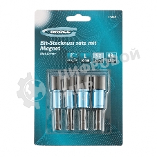Набор головок Gross 11627 торцевых 8.10 12.13 мм магнит. nut-driver s2