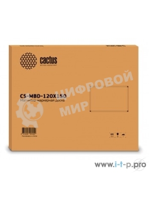 Демонстрационная доска Cactus CS-MBD-120X150 магнитно-маркерная, лак, 120x150 см, алюминиевая рама белый
