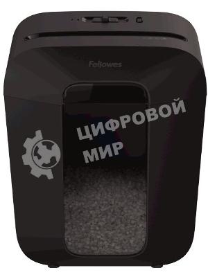 Шредер Fellowes PowerShred LX41 черный (секр.P-4)/перекрестный/8лист./17лтр./скрепки/скобы/пл.карты