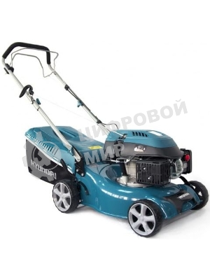 Бензиновая газонокосилка HYUNDAI L 4310S двигатель HYUNDAI ICV150,4-х такт, 3,5 л.с./149 см3, 43 см, 225-75 мм, 32 кг