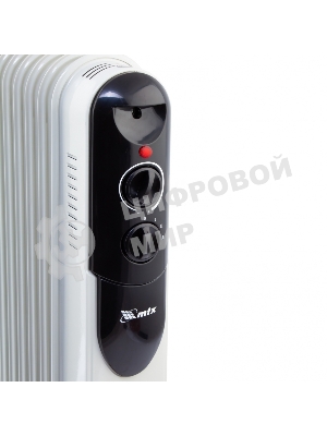 Обогреватель масляный MTX OCH-1500, белый, 1500 Вт, 15 м2, термостат