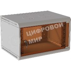 Шкаф коммутационный Suprlan (05-1506) настенный 15U 600x600 мм пер. дв. стекл направл. под закл. гайки 70 кг RAL 7035 535 мм 29.7 кг 750 мм