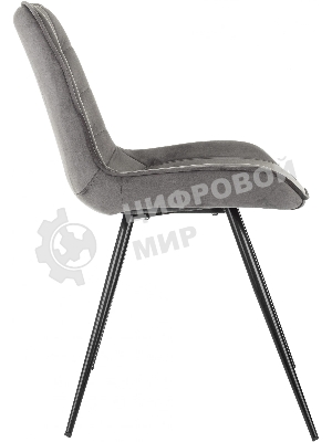 Стул для дома Бюрократ CH-K2_2 комплект 2 шт т.серый Holland 18 металл черный на ножках