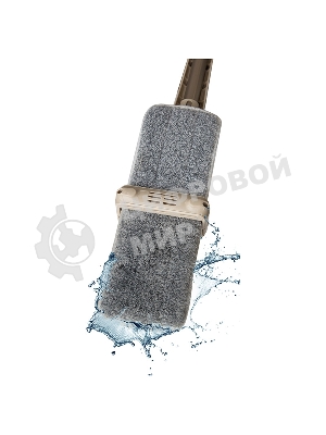 Швабра для пола с механизмом отжатия и насадкой из микрофибры WRING