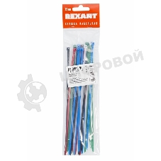 Хомут-стяжкa нeйлонoвая Rexant 200x3,6 мм, цветная, упаковка 25 шт.