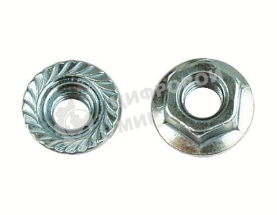 Гайка М10 с насечкой (уп. 100 шт) ДКС CM101000