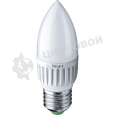 Лампа светодиодная 94 481 NLL-P-C37-5-230-2.7K-E27-FR 5Вт свеча 2700К тепл. бел. E27 330лм 220-240В Navigator