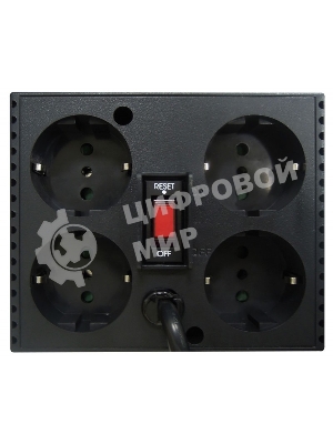 Стабилизатор напряжения Powercom TCA-1200 600Вт 1200ВА черный