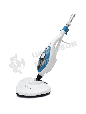 Швабра паровая Kitfort KT-1004-1 1500Вт голубой/белый