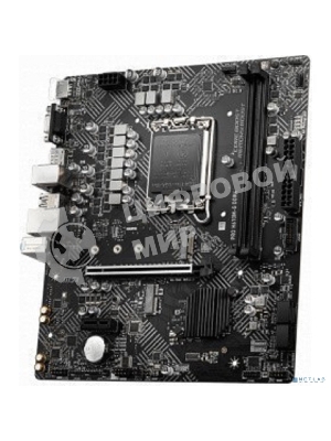 Материнская плата MSI PRO H610M-G DDR4, LGA 1700, Intel H610, 2xDDR4, 4xSATA, 1xM.2, 1xPCIe 4.0 x16, 1xPCIe 3.0 x1, 1xHDMI, 1xDP, 1xVGA, 1xRJ45 1Gb, 2xUSB-A 3.2 Gen 1, 4xUSB-A 2.0, 3x3.5мм, 7.1, mATX