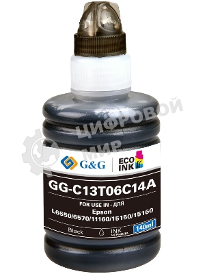 Чернила G&G GG-C13T06C14A №112 черный140мл для Epson L6550/6570/11160/15150/15160