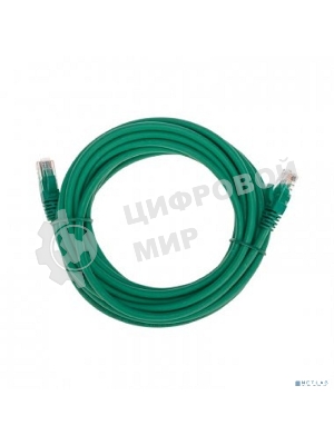 Патч-корд U/UTP Rexant cat.6, RJ45-RJ45, неэкранированный, 26AWG, LSZH, зеленый, 5 м