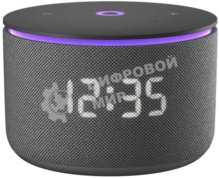 Умная колонка Яндекс Станция Мини 3 Про, 18Вт, компактная, 1 динамик, Алиса, Wi-Fi, Bluetooth 5.0, Zigbee, Matter, черный