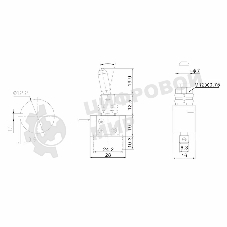 Тумблер Rexant 12V 25А (3c) ON-OFF однополюсный с красной LED подсветкой